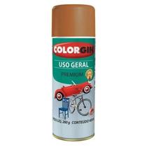 Spray Tinta Uso Geral Geladeira Marrom Barroco - Colorgin 400ml Spray Tinta Uso Geral Geladeira Marrom Barroco - Colorgin 400ml