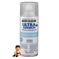 Spray transparente ultra cover acetinado - rust oleum