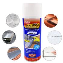 Spray Vedatudo Vazamentos De Agua Reparo Telha Laje Calha Branco Preto Transparente 400ml