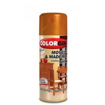 Spray Verniz Móveis e Madeiras Mogno Brilhante 763 - Colorgin