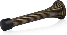 Spring Door Stopper HOMOTEK, pacote com 20, amortecedor de borracha, latão antigo