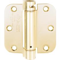 Spring Hinge Stone Harbor Hardware, latão polido de 8,9 cm