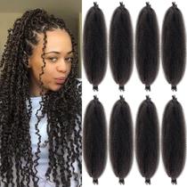 Spring Twist Hair Chicmoi, cor pré-afofada, 4, marrom, 16 polegadas, 8 P Spring Twist Hair Chicmoi, cor pré-afofada, 4, marrom, 16 polegadas, 8 P