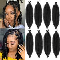 Springy Afro Twist Hair Celie de 14 polegadas, 8 pacotes para crochê