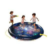 Sprinkler De Água Para Crianças De 60 Polegadas, Tapete De Brincadeira Aquática 3 Em 1 E Piscina Sprinkler De Água Para Crianças De 60 Polegadas, Tapete De Brincadeira Aquática 3 Em 1 E Piscina