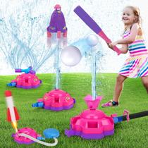 Sprinkler Toys Basytodio 4 em 1 Water Outdoor para crianças de 3 a 8 anos Sprinkler Toys Basytodio 4 em 1 Water Outdoor para crianças de 3 a 8 anos