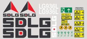 SPTS Kit 30 Adesivos Vinil UV compatível SDLG LG936L