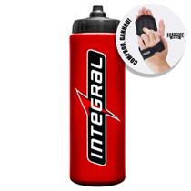 Squeeze 800Ml Vermelha Integralmedica + Luva Caleira