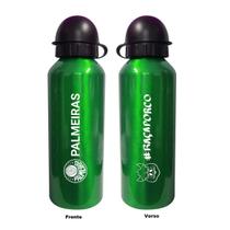Squeeze Alumínio Oficial Licenciado Verde 500ml Escudo Palmeiras