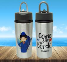 Squeeze Alumínio Personalizado Aeromoça Comissária de Bordo