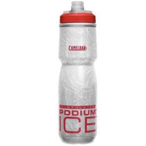 Squeeze Caramanhola Garrafa de Hidratação Térmica Camelbak Podium Ice Vermelha 620 ml
