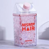 squeeze copo Garrafa Gel congelante canudo bico Rosa 400ml