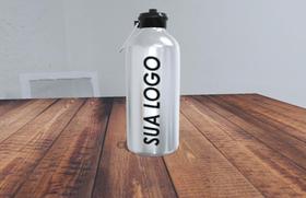 Squeeze de Alumínio 2 TAMPAS Branco 500ml