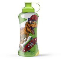 Squeeze Dinossauro 600ML com Tampa Antivazamento