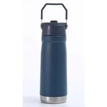 Squeeze Garrafa 650 ml Aço Inox Térmica com Canudo