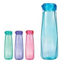 Squeeze Garrafa De Água Vidro 400Ml Diamante Colorida Design - Art House