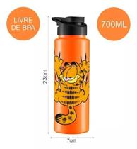 Squeeze Garrafa Garfield 750ml Plástico Academia Lancheira