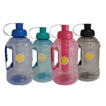 Squeeze Garrafa Pet Redonda 1L Com Tubo de Gelo