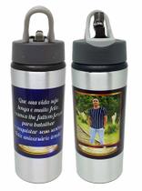 Squeeze Garrafinha Alumínio Personalizado Espaço Universo