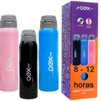 Squeeze garrafinha térmica quente e frio 500ml com alça conserva temperatura 8-12 horas Squeeze garrafinha térmica quente e frio 500ml com alça conserva temperatura 8-12 horas