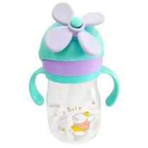 Squeeze Infantil 450 ml com Tampa e Alça Roxo - Quanhe
