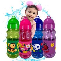 Squeeze Infantil Garafinha Agua Plástico Bico Silicone 420ml
