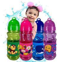 Squeeze Infantil Garafinha Agua Plástico Bico Silicone 420ml - PDIMPORT