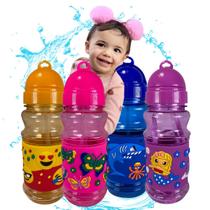 Squeeze Infantil Garafinha Agua Plástico Bico Silicone 420ml