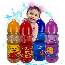 Squeeze Infantil Garafinha Agua Plástico Bico Silicone 420ml - PDIMPORT