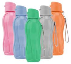 Squeeze Matte Plástico 600ml Com Alça-azul