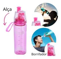 Squeeze Plástico 500ml Borrifador Academia Caminhada Passeio