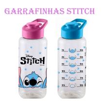 Squeeze Stitch Garrafa De Água Personagem 1L Plástico Resistente