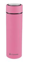 Squeeze Termico Termopro Garrafa Rosa 500ml Com Filtro Inox