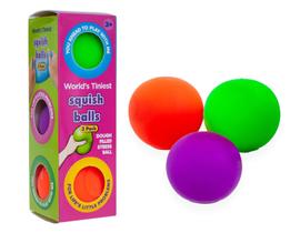 Squeeze Toy Playmaker Toys 19320 Mini Squish Balls, pacote com 3