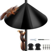 Squirrel Baffle Pole Mount Squirrel Guard Stopper 48 cm preto