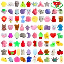 Squishies Toys fyjous, pacote com 100 unidades, Mochi Squishy Fidget Kids Squishies Toys fyjous, pacote com 100 unidades, Mochi Squishy Fidget Kids
