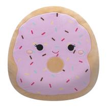 Squishmallow Dabria Donut Rosa - Pelúcia 35cm com Granulado