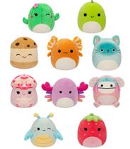 Squishmallows de pelúcia de 5 polegadas, pacote com 10 Diane Bigfoot, Giles Gras