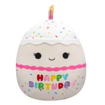 Squishmallows de pelúcia Original Lyla Vanilla Birthday 35 cm Squishmallows de pelúcia Original Lyla Vanilla Birthday 35 cm