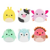 Squishmallows Micromallows - Pacote com 6 Pelúcias Originais Squishmallows Micromallows - Pacote com 6 Pelúcias Originais