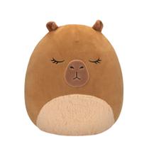 Squishmallows Original Lijian - Capivara de Pelúcia Marrom 35cm