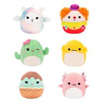 Squishmallows Original Micromallows, pacote com 6, Archie Axolotl Squishmallows Original Micromallows, pacote com 6, Archie Axolotl