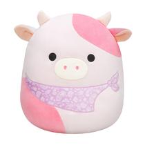 Squishmallows Original Reshma - Vaca Rosa Claro de Pelúcia 35cm