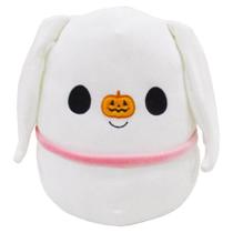 Squishmallows Pelúcia Oficial Kellytoy Macia e Aconchegante 25 cm Zero do Estranho Mundo de Jack