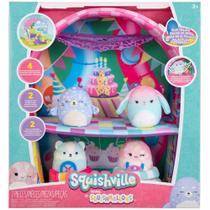 Squishville playset com 4 pelucias e acessorios sunny