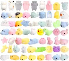 Squishy Animal Squeeze Fidget Toy Anti Stress 4 Pc Aleatório - Mega Block Toys