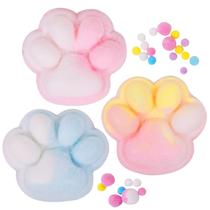 Squishy Cat Paw Squeeze Toys FauKait Rainbow, conjunto de 3