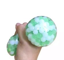 Squishy Fidget Toy Anti Stress Bola Orbeez Verde E Branco