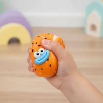 Squishy Hamburguer Anti Stress Brinquedo De Apertar Macio Laranja