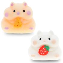 Squishy Toy Zuvooi Fluffy Hamster Taba de silicone ultramacio